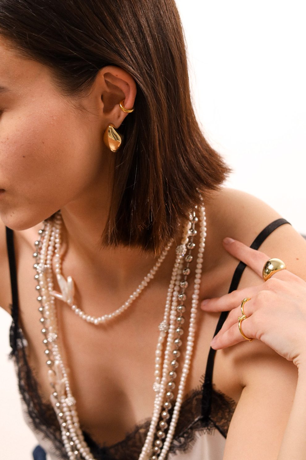 Серьги на гвоздиках droplet