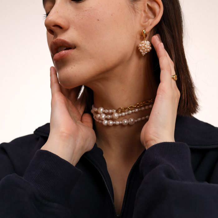 Серьги snowflake