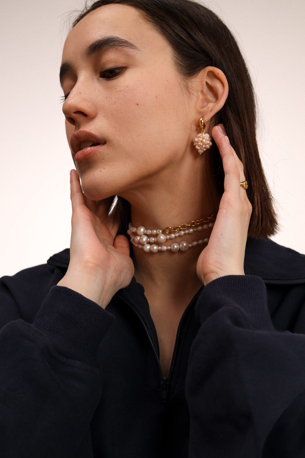 Серьги snowflake