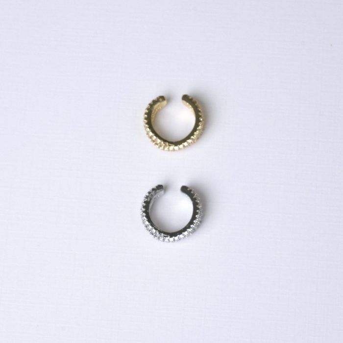 Кафф Metal infinity с фианитами