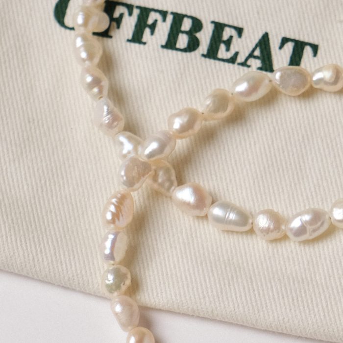 Анклет  классический из мелкого жемчуга