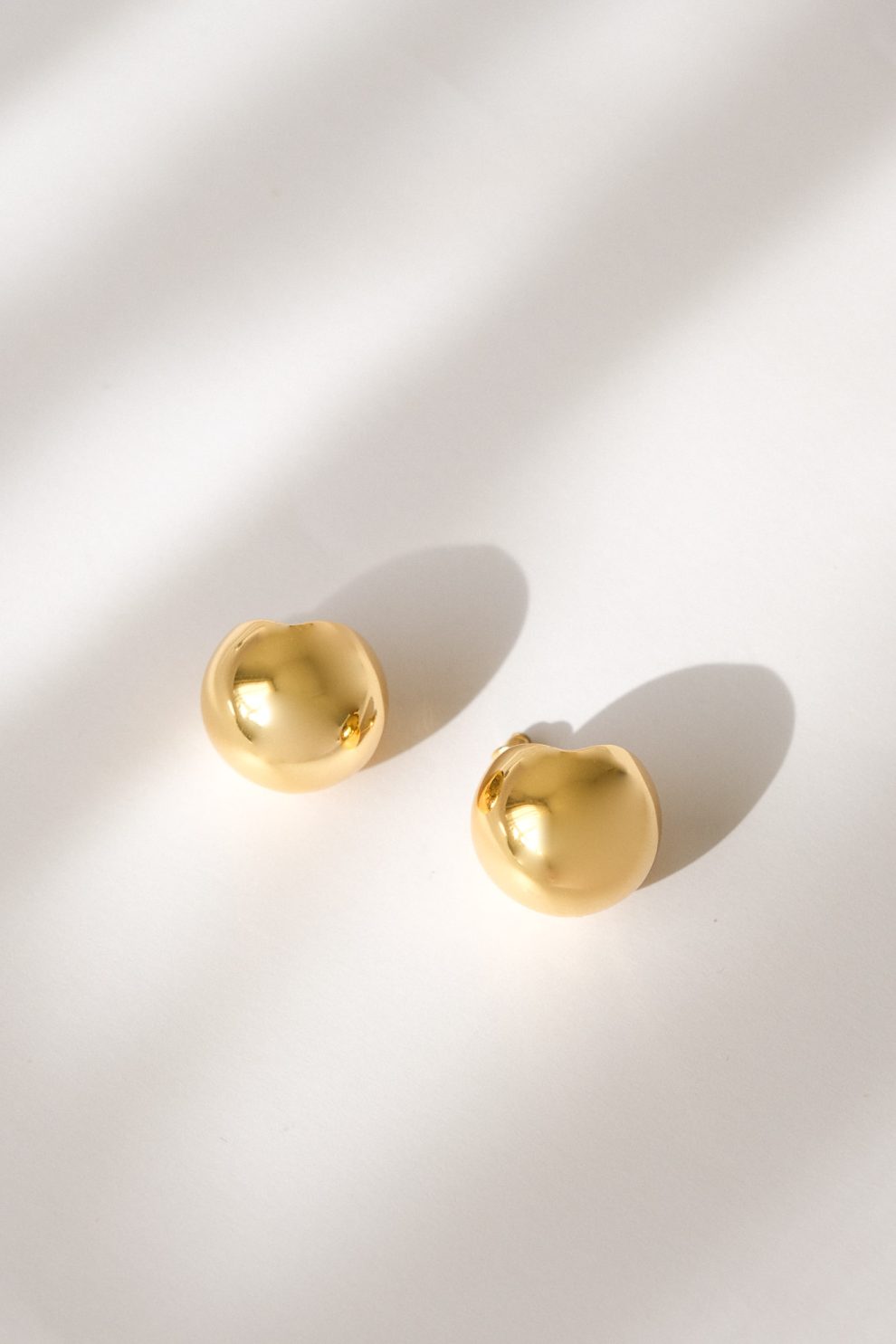 Серьги гвоздики полусфера