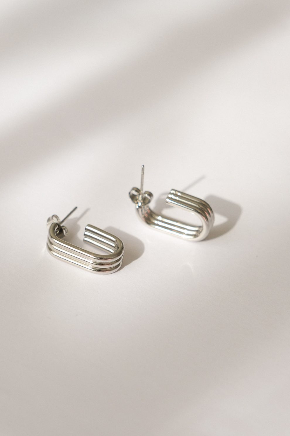 Серьги three lines