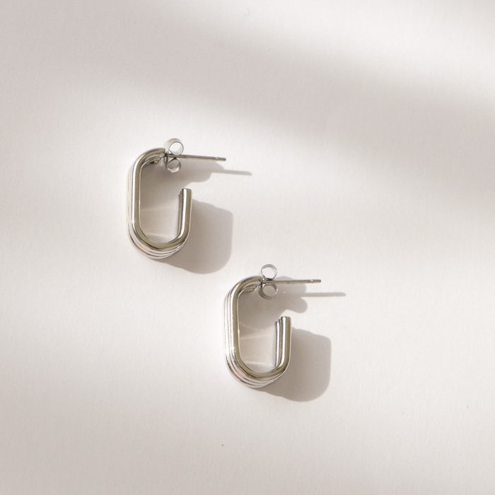 Серьги three lines