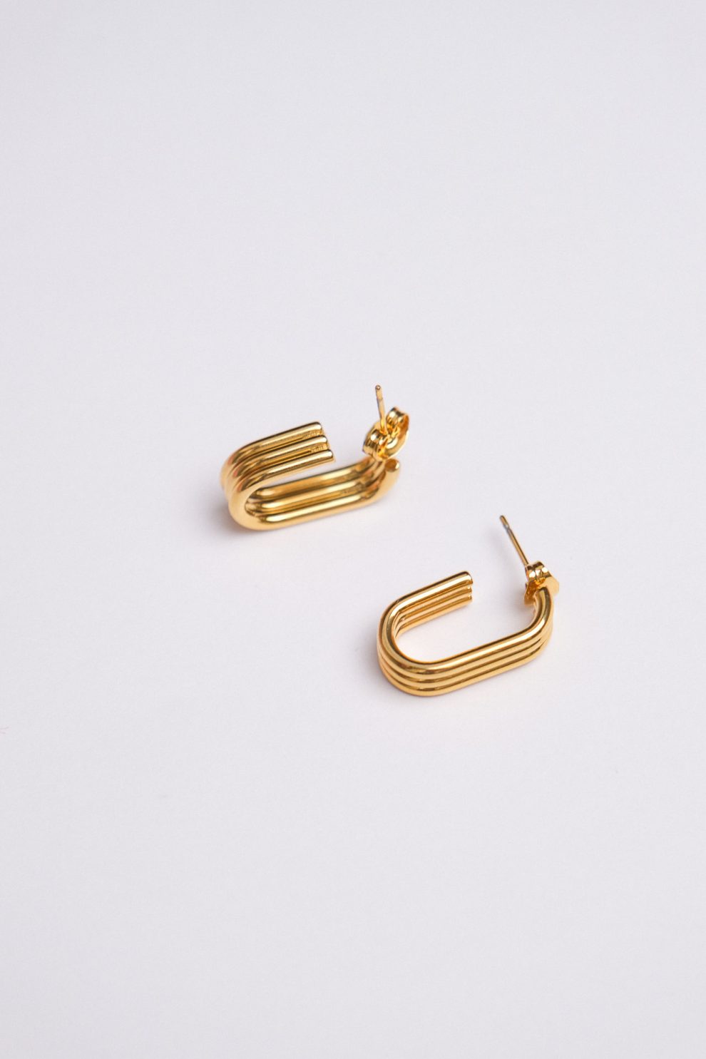 Серьги three lines