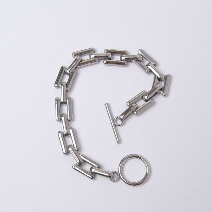 браслет из цепи ( средний) в серебре
