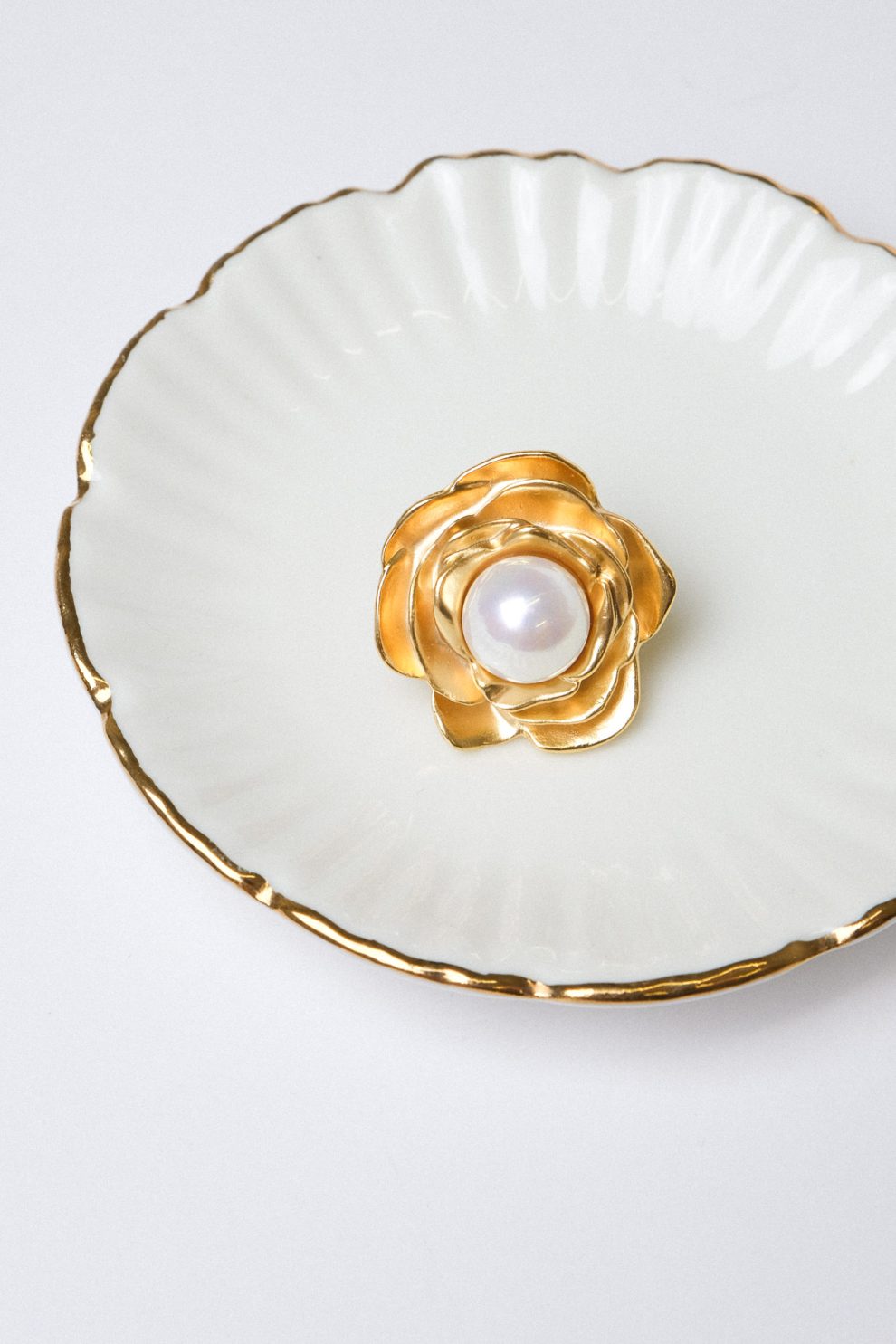 Брошь Pearlheart Flower