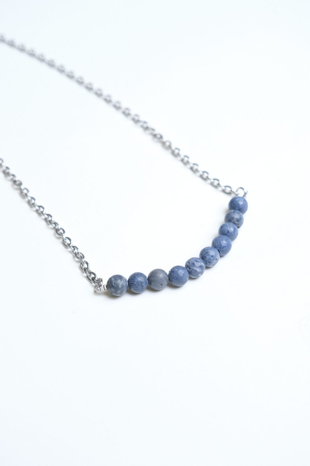 подвеска blue sponge quartz