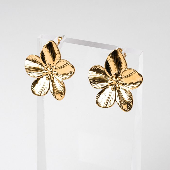 Серьги big flowers