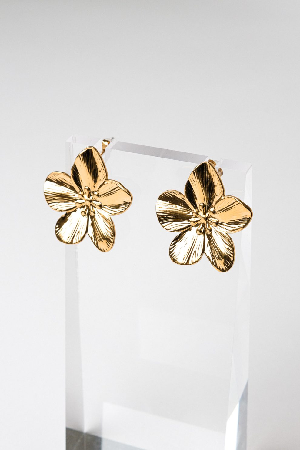 Серьги big flowers