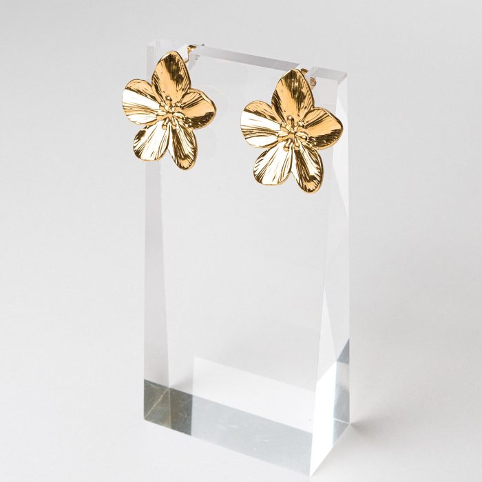 Серьги big flowers