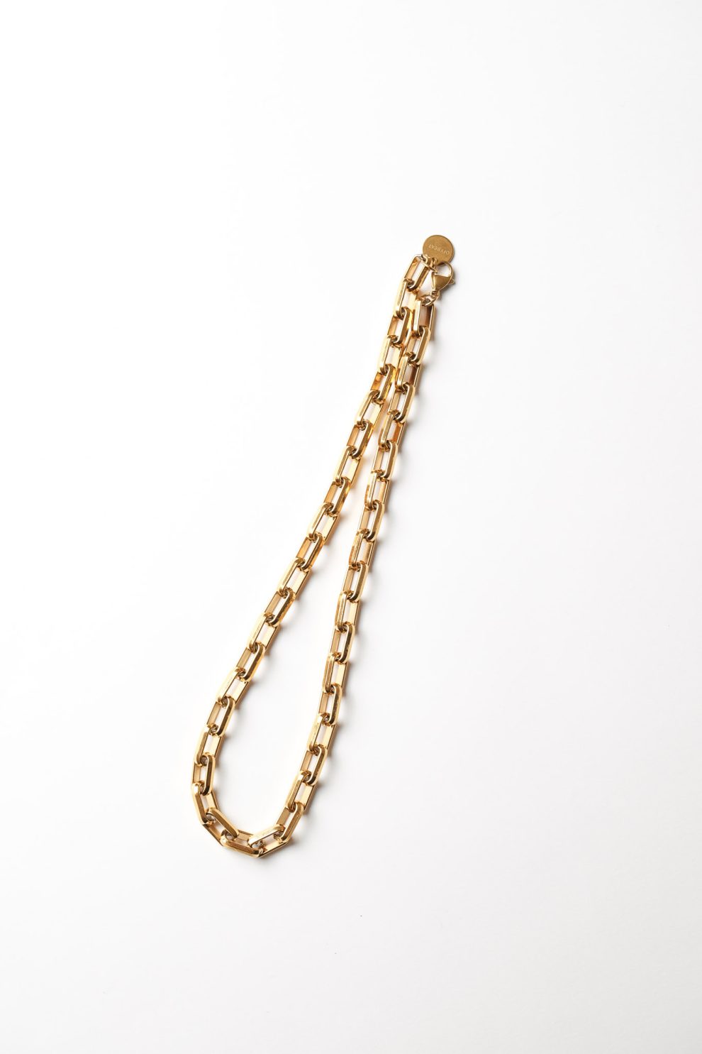 Цепь широкий квадрат в позолоте