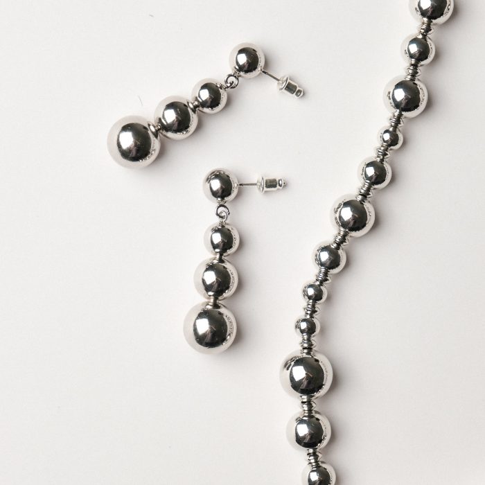 Серьги гвоздики snowman S