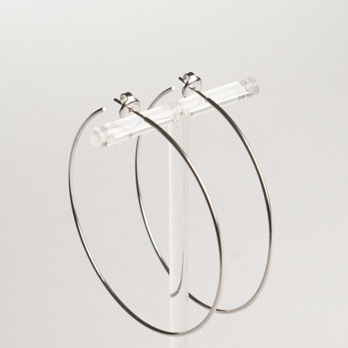 Серьги кольца тонкие XL