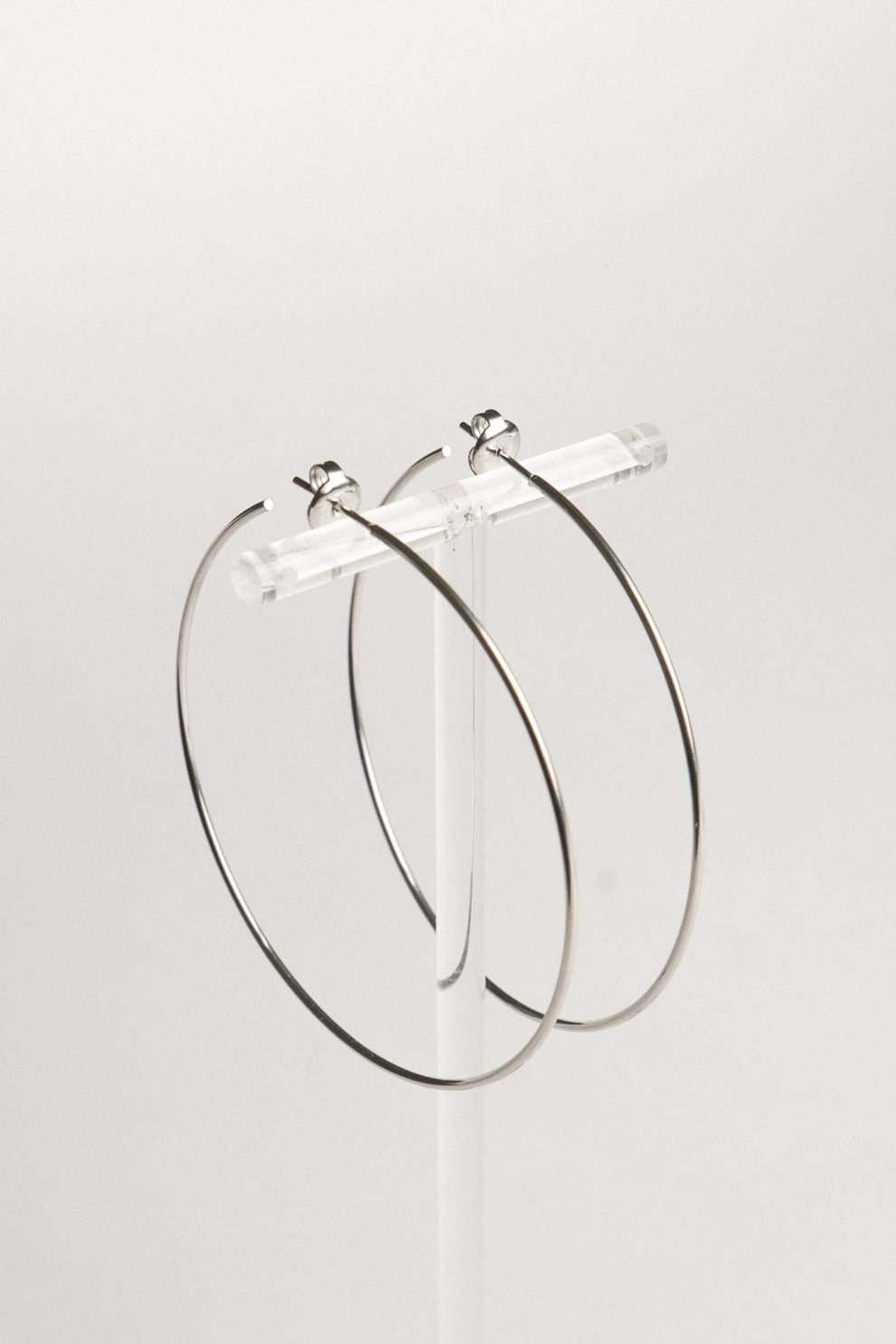 Серьги кольца тонкие XL