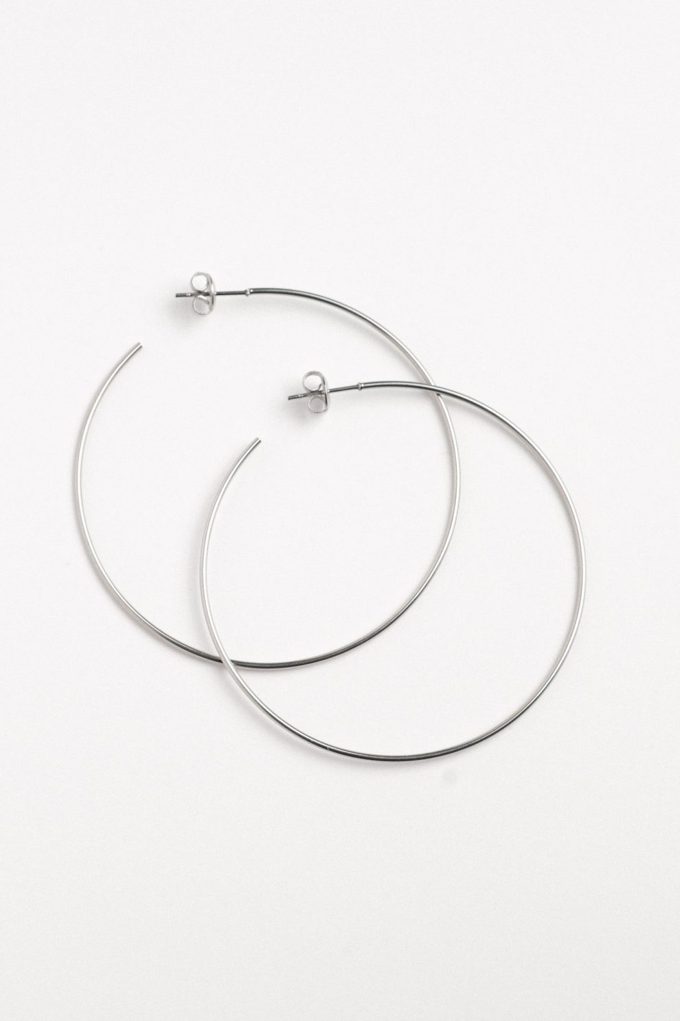 Серьги кольца тонкие XL