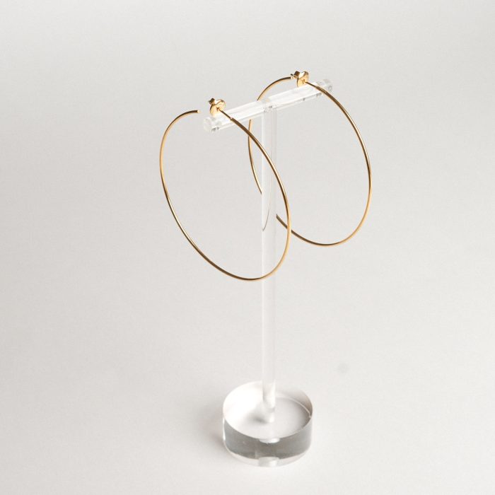 Серьги кольца тонкие XL