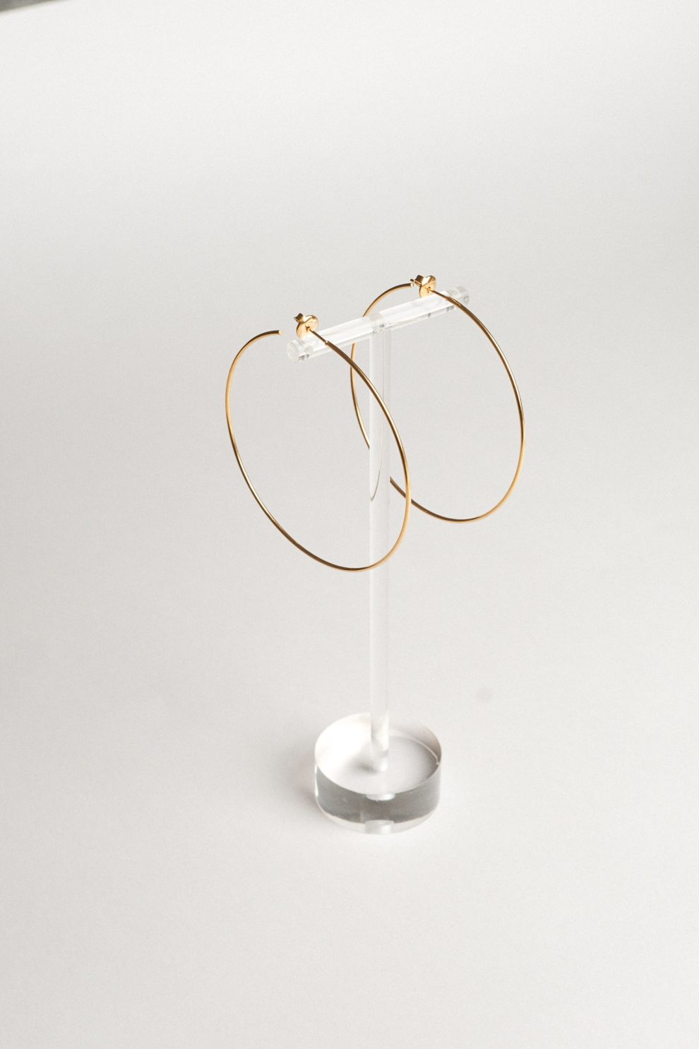 Серьги кольца тонкие XL