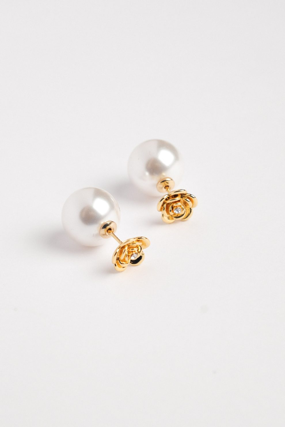 Серьги пуссеты golden roses