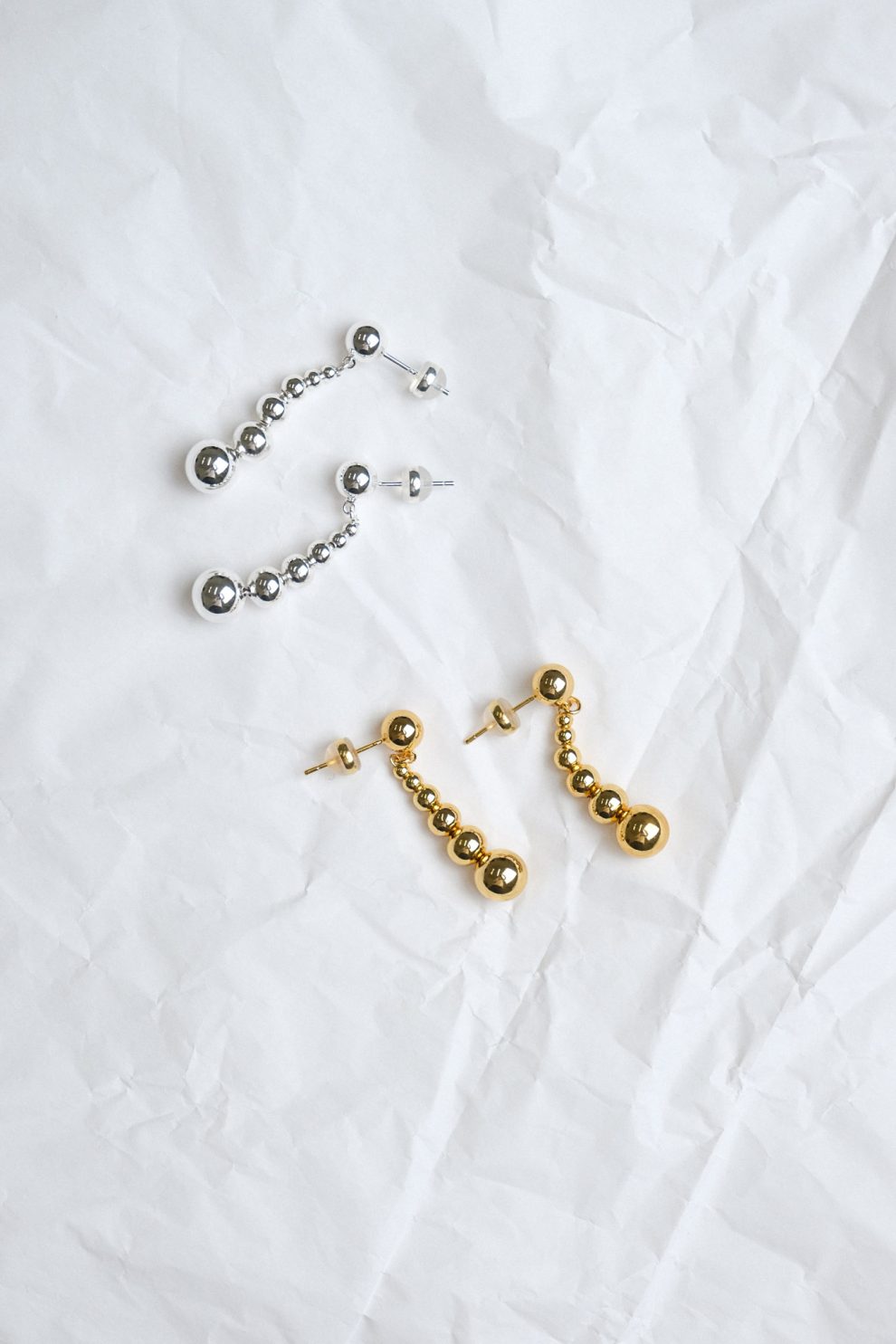 Серьги гвоздики snowman S