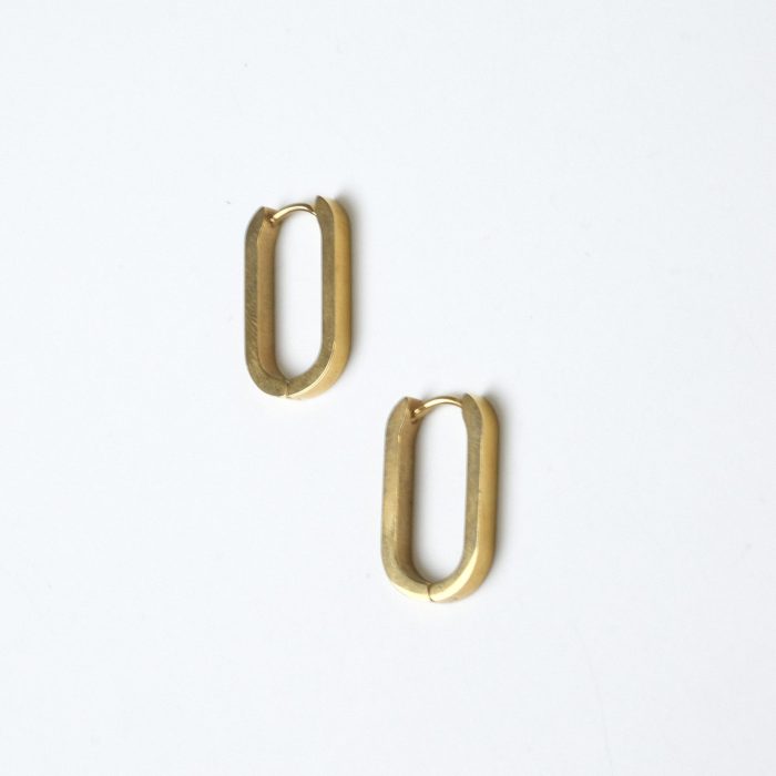 Серьги oval base