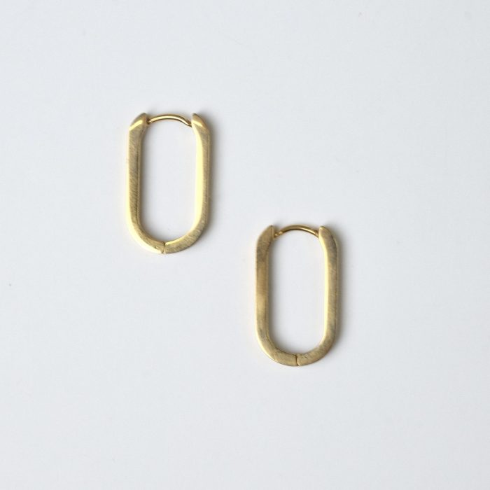 Серьги oval base