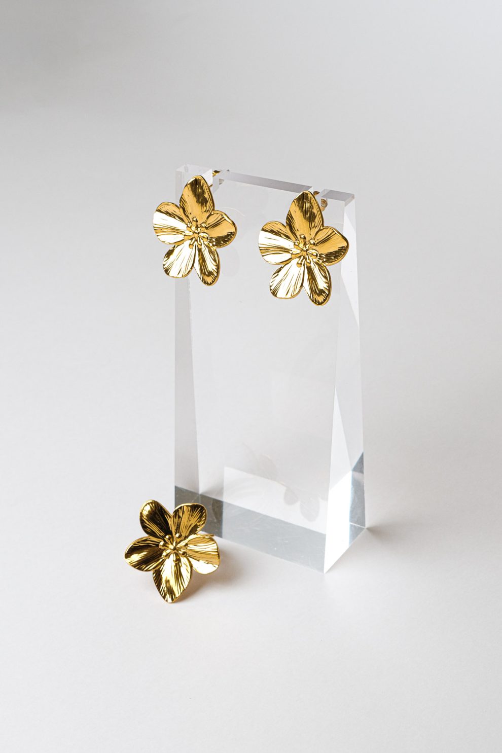 Серьги big flowers