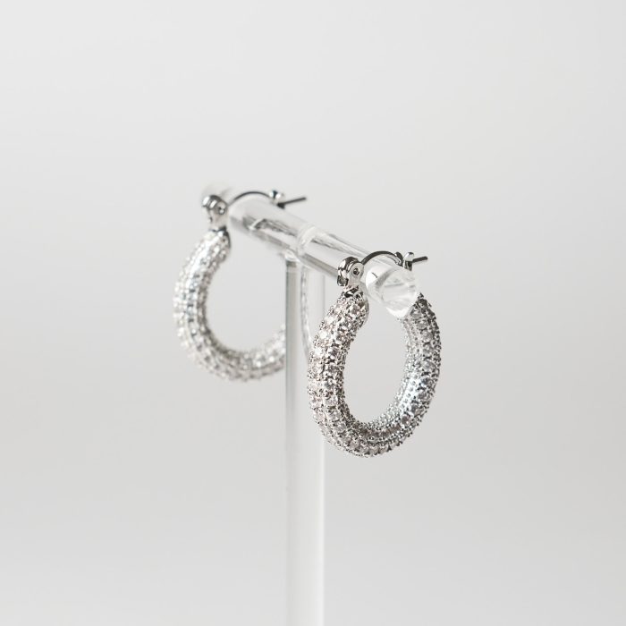 Cерьги с фианитами M