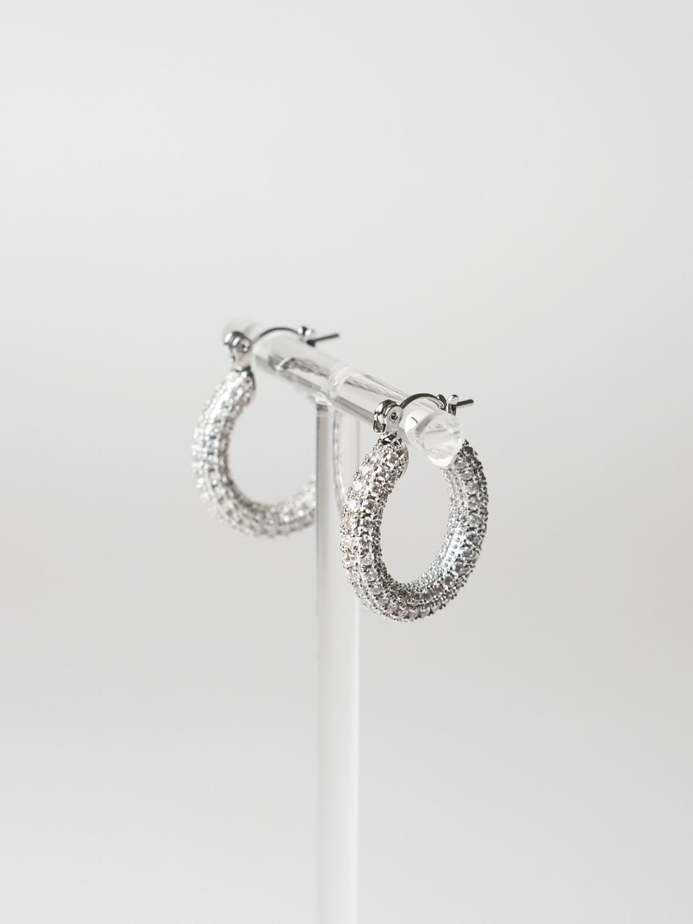 Cерьги с фианитами M