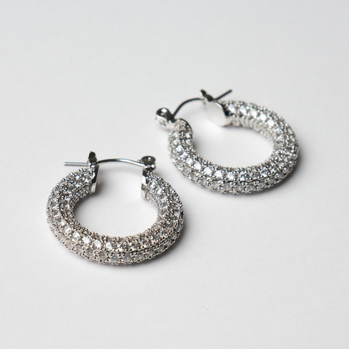 Cерьги с фианитами M