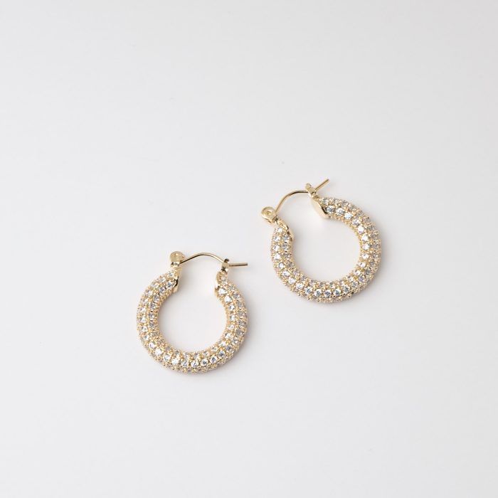 Cерьги с фианитами M