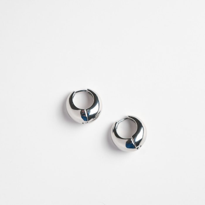 Серьги хупы база пухлые (серебро/золото)