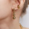 Серьги гвоздики с подвеской шарики XS